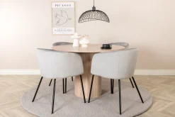 Bianca Matgruppe 110 cm Rund med 4 Berit stoler
