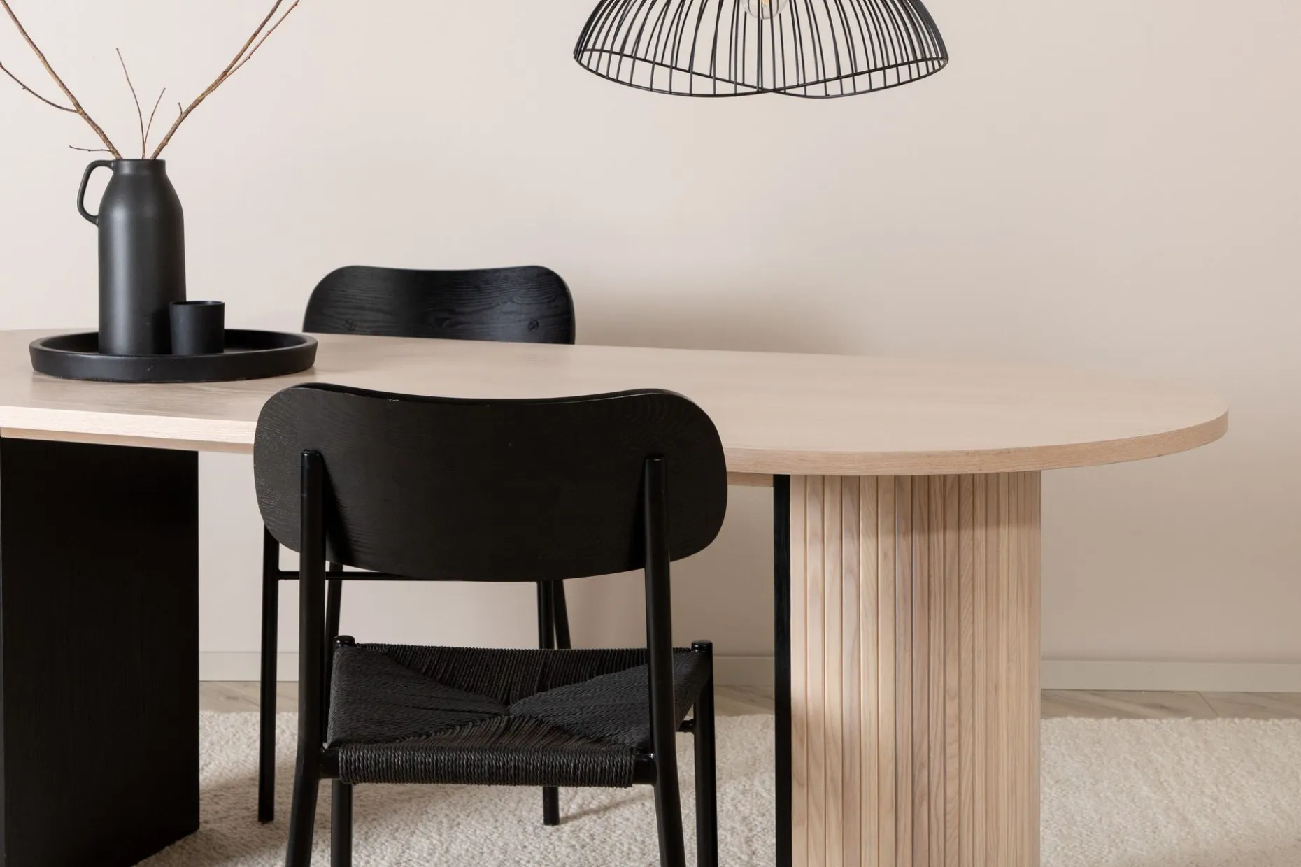 Bianca Spisebord 200 cm Ovalt
