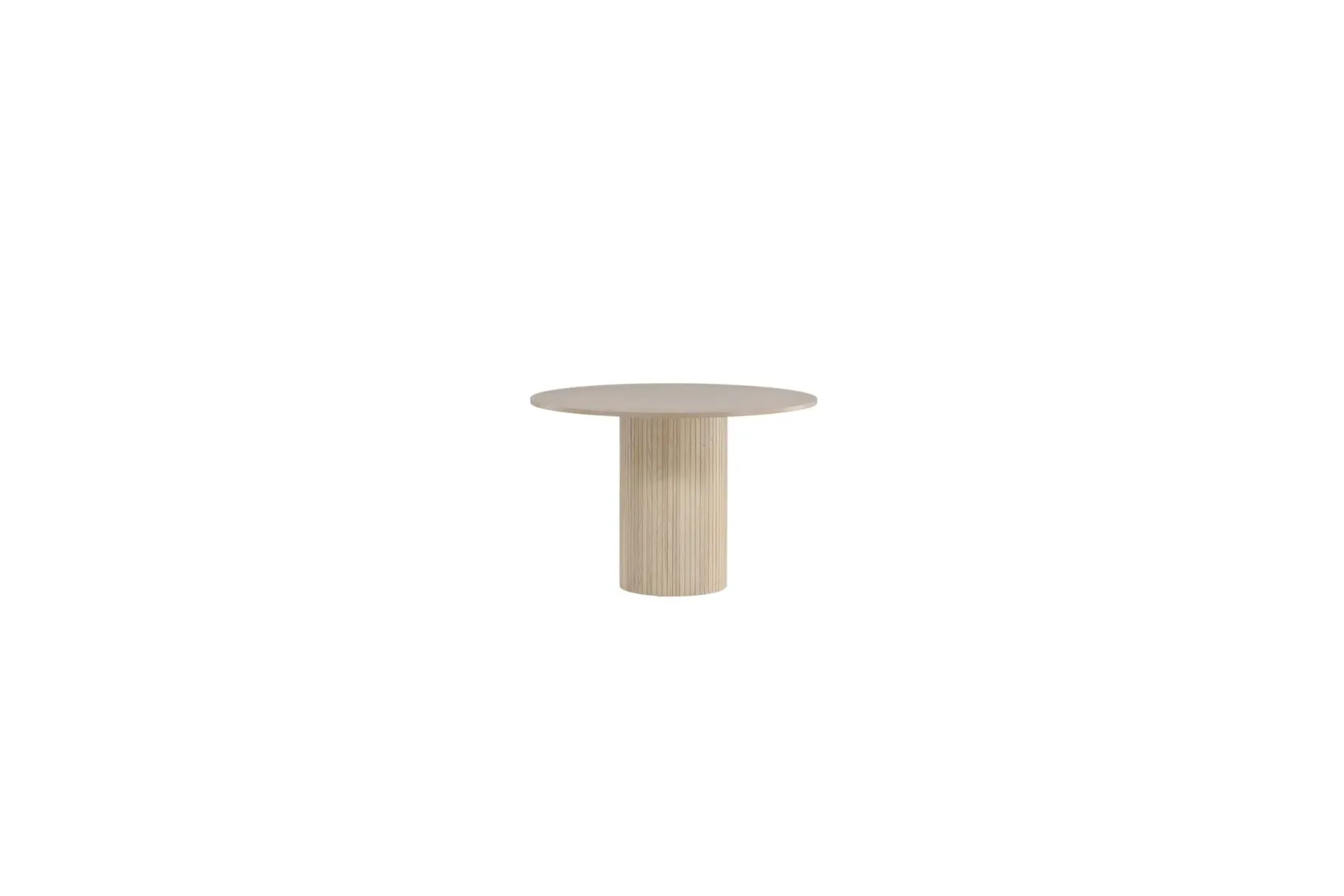 Bianca Spisebord 110 cm Rundt Beige