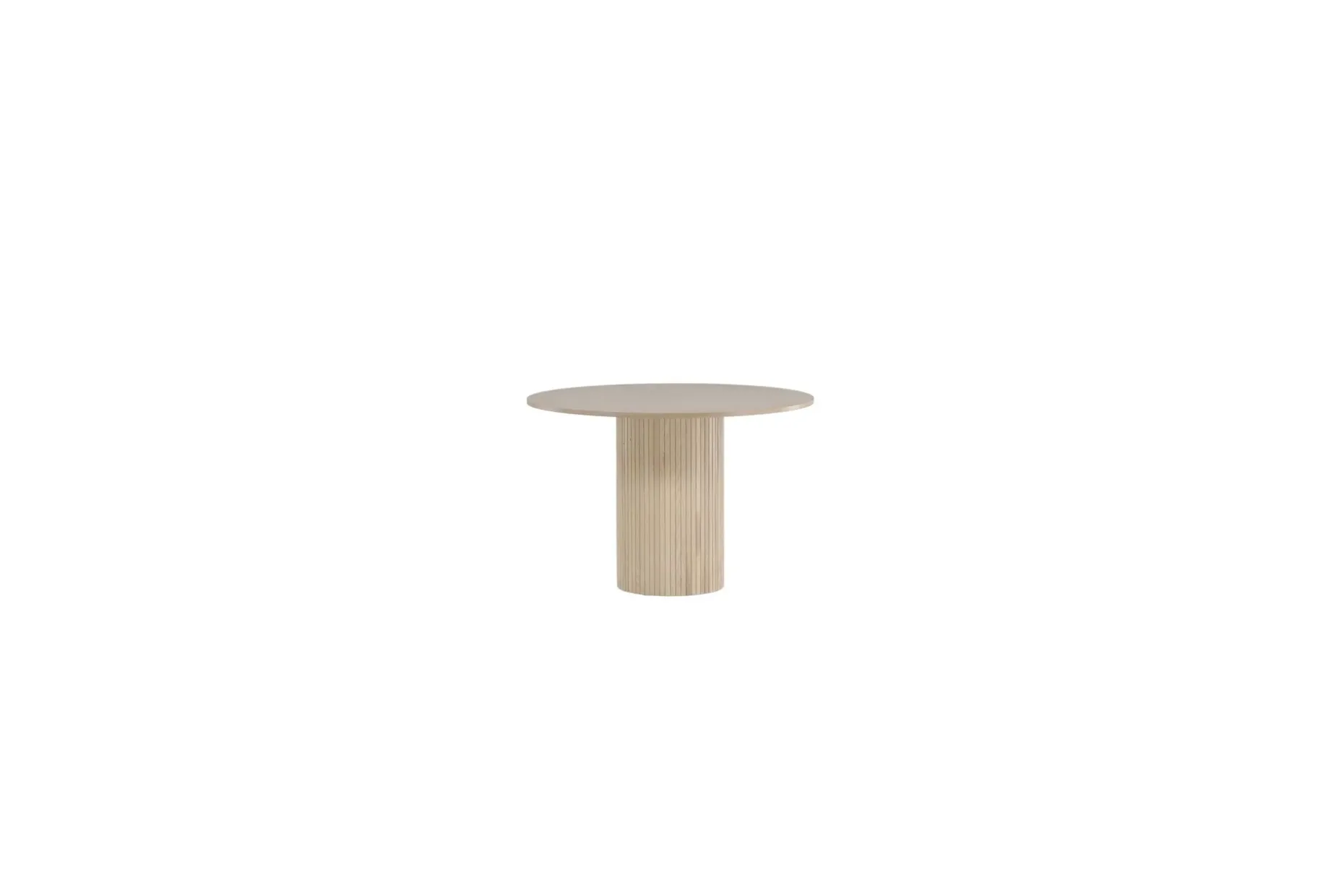 Bianca Spisebord 110 cm Rundt Beige
