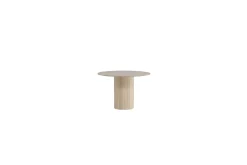 Bianca Spisebord 110 cm Rundt Beige