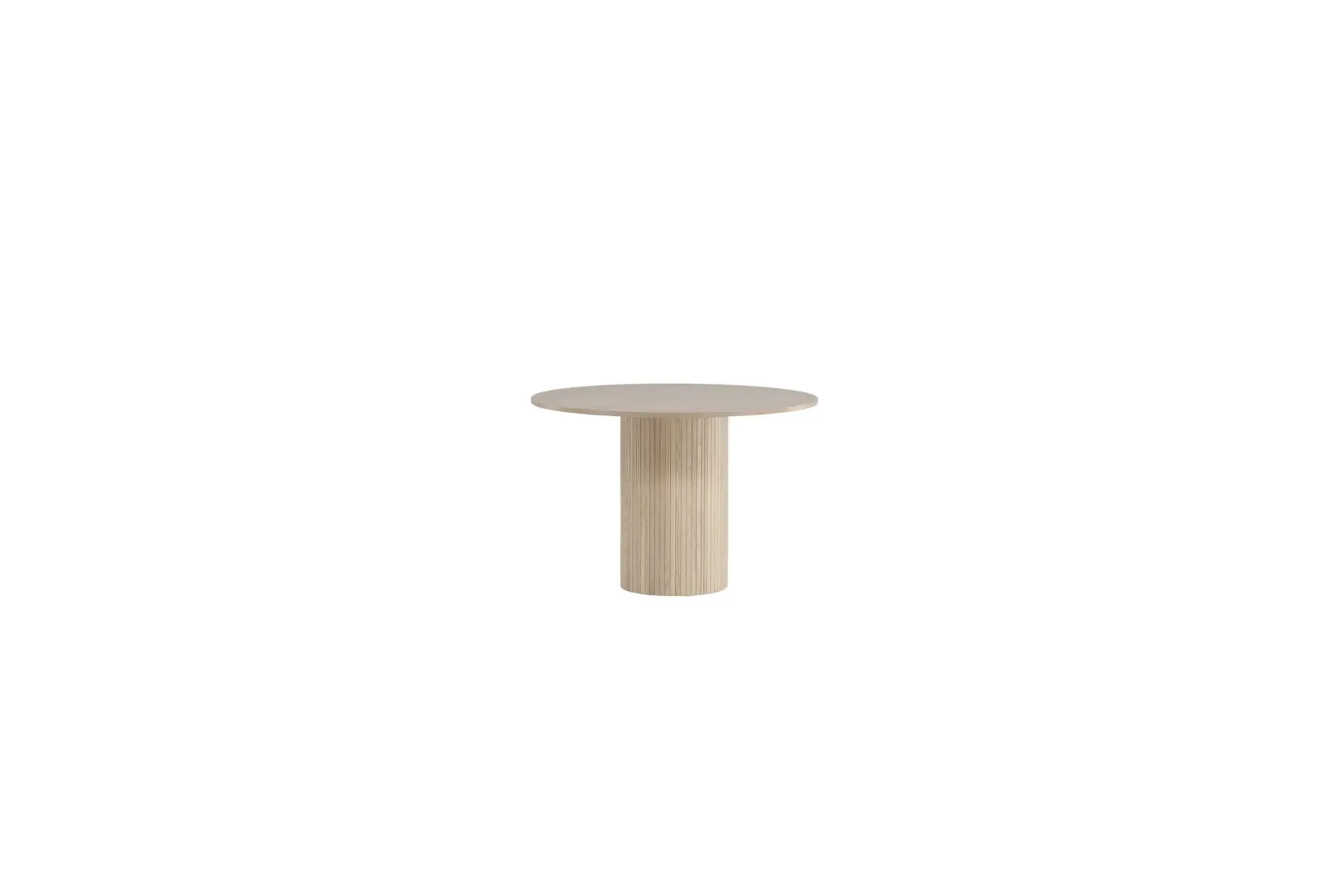 Bianca Spisebord 110 cm Rundt Beige