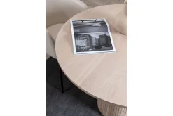 Bianca Spisebord 110 cm Rundt Beige