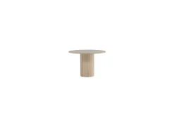 Bianca Spisebord 110 cm Rundt Beige