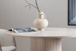 Bianca Spisebord 110 cm Rundt Beige