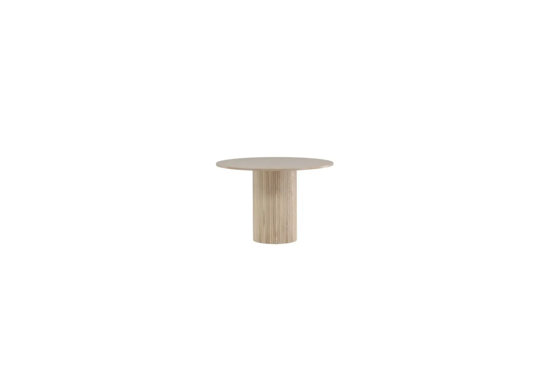 Bianca Spisebord 110 cm Rundt Beige