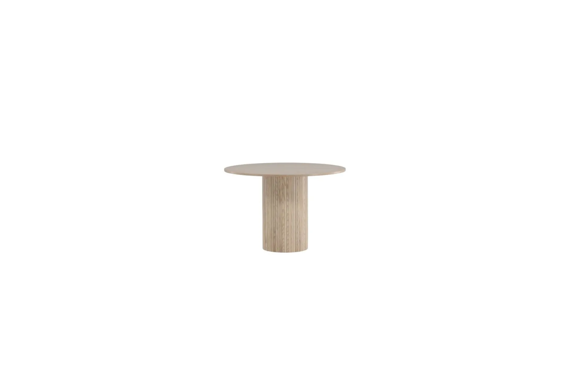 Bianca Spisebord 110 cm Rundt Beige