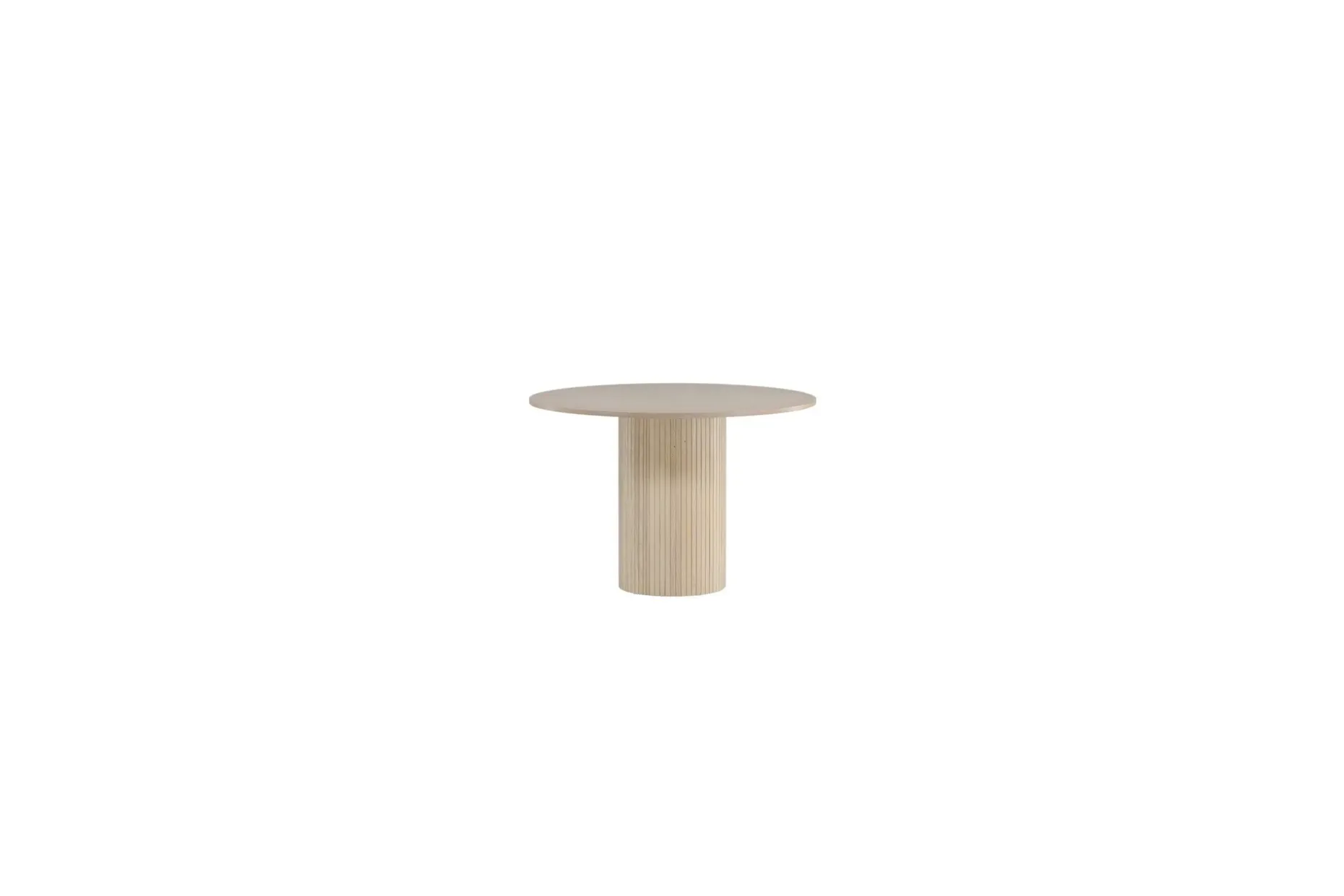 Bianca Spisebord 110 cm Rundt Beige
