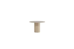 Bianca Spisebord 110 cm Rundt Beige