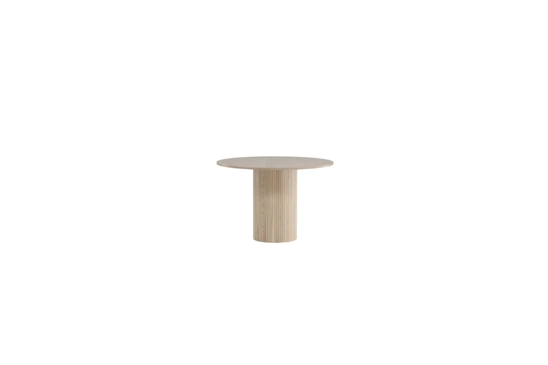 Bianca Spisebord 110 cm Rundt Beige