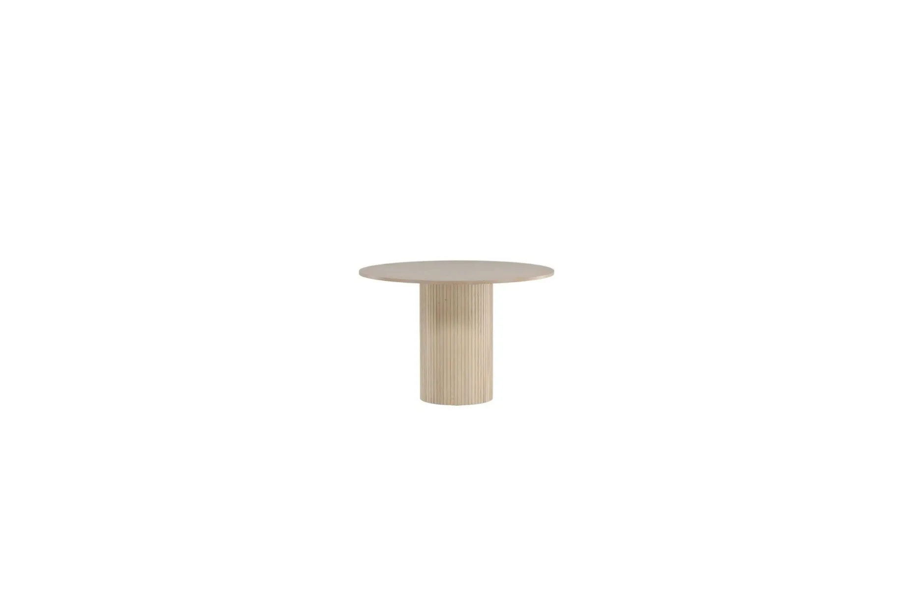 Bianca Spisebord 110 cm Rundt Beige