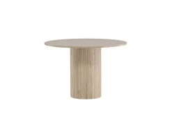 Bianca Spisebord 110 cm Rundt Beige