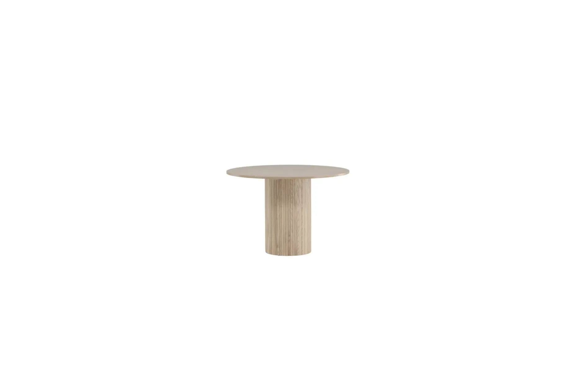 Bianca Spisebord 110 cm Rundt Beige