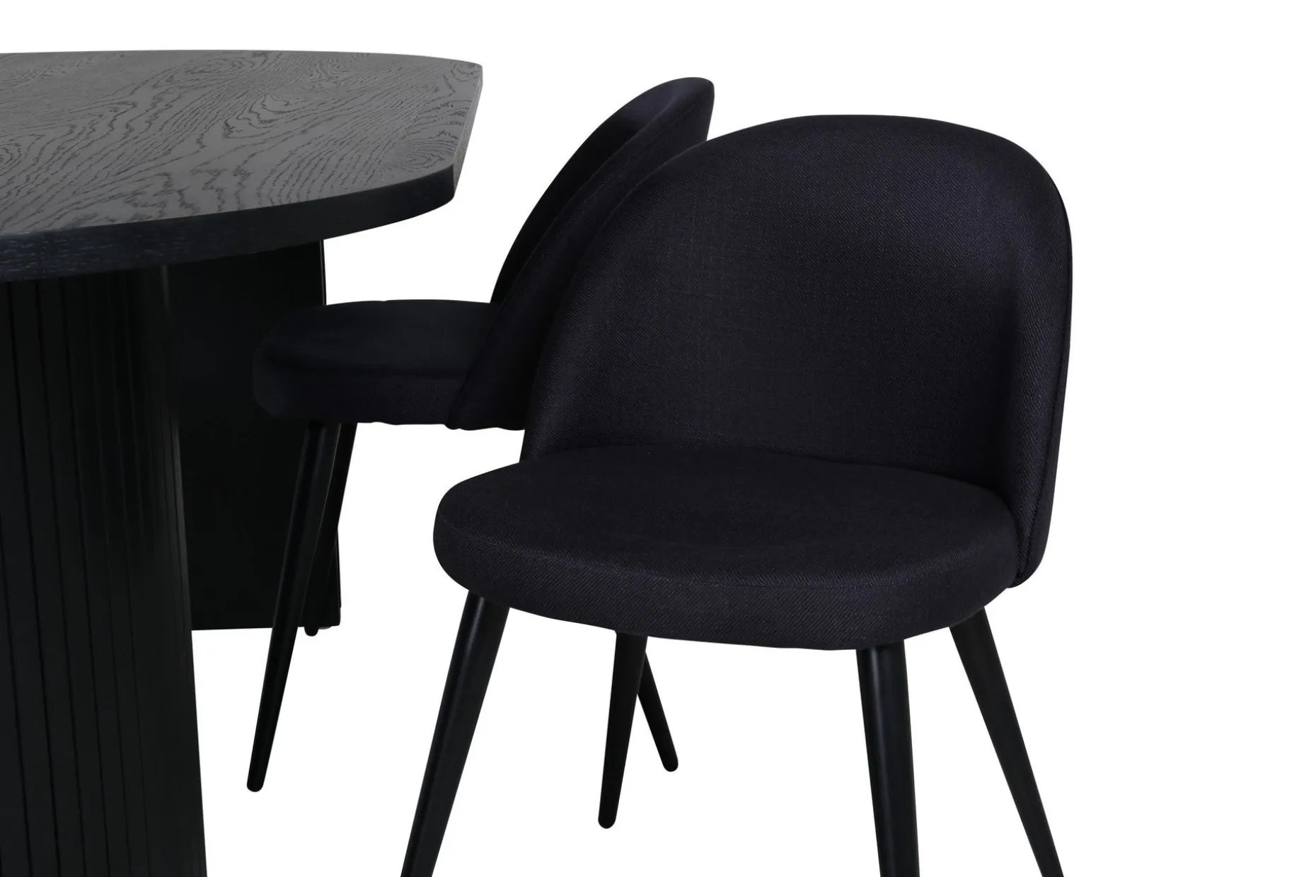 Bianca Spisegruppe 200 cm Oval med 4 Velvet Stoler