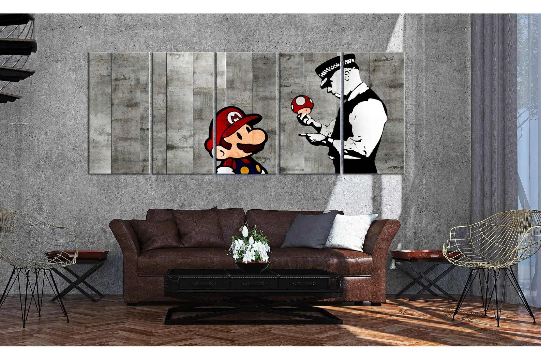 Bilde Graffiti On Concrete 200x80