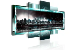 Bilde Turquoise New York Starry Night 200x100