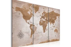 Bilde Vintage Map Oriental Travels 120x80