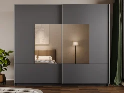 Binche Garderobeskapeskap med speil 250x215 cm