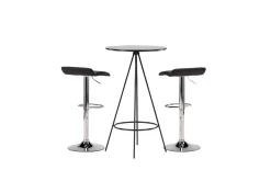 Bistro Spisegruppe 60 cm Rund med 2 Jonna Stoler