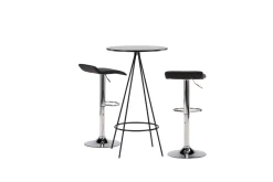 Bistro Spisegruppe 60 cm Rund med 2 Jonna Stoler