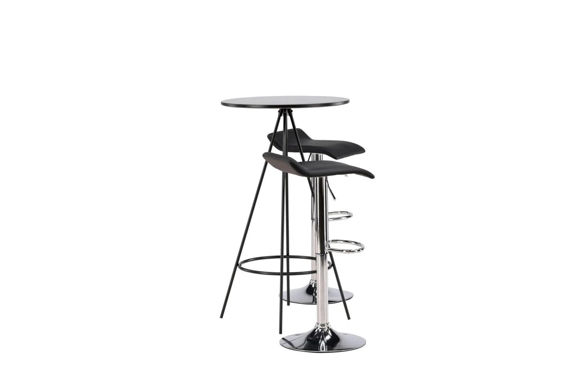 Bistro Spisegruppe 60 cm Rund med 2 Jonna Stoler