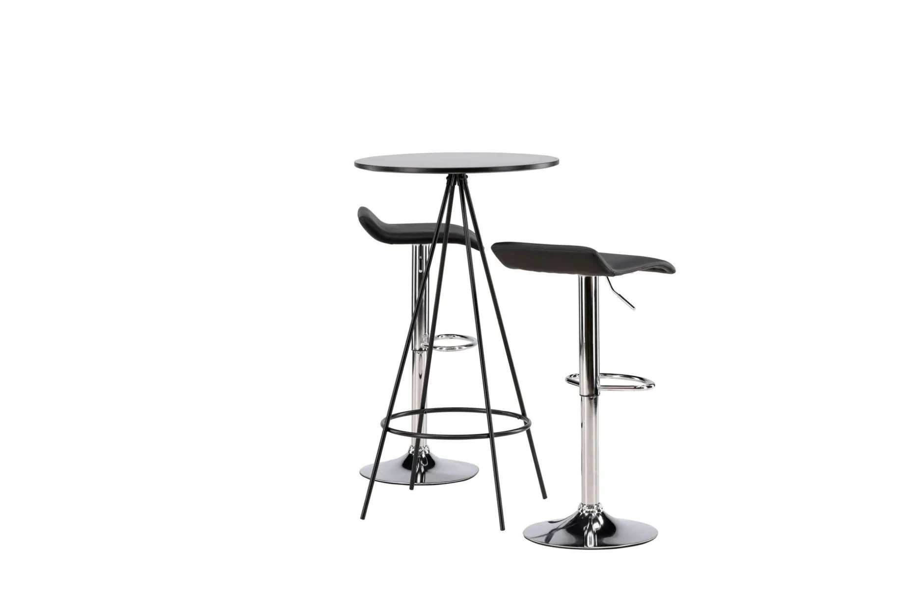 Bistro Spisegruppe 60 cm Rund med 2 Jonna Stoler