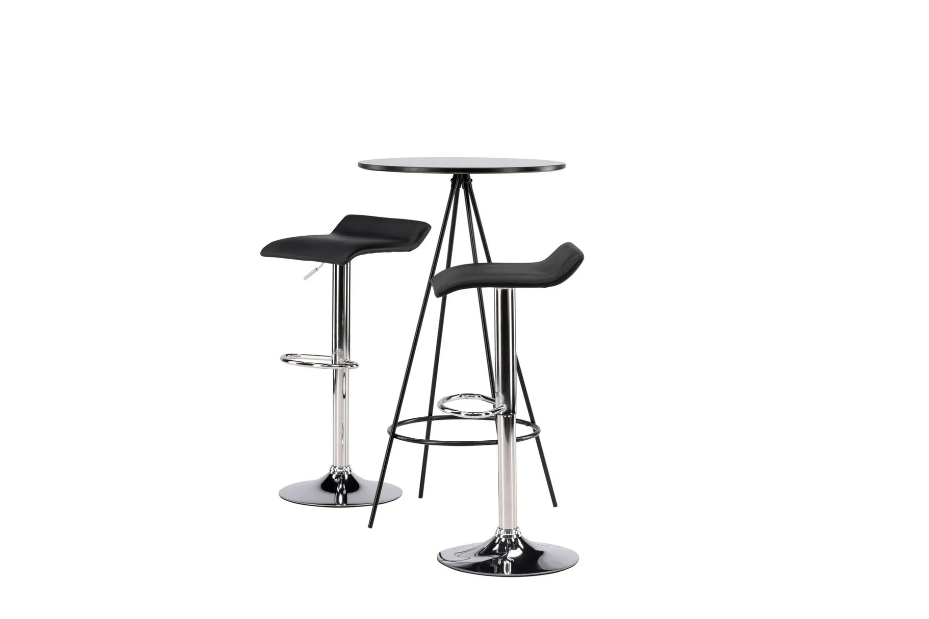 Bistro Spisegruppe 60 cm Rund med 2 Jonna Stoler