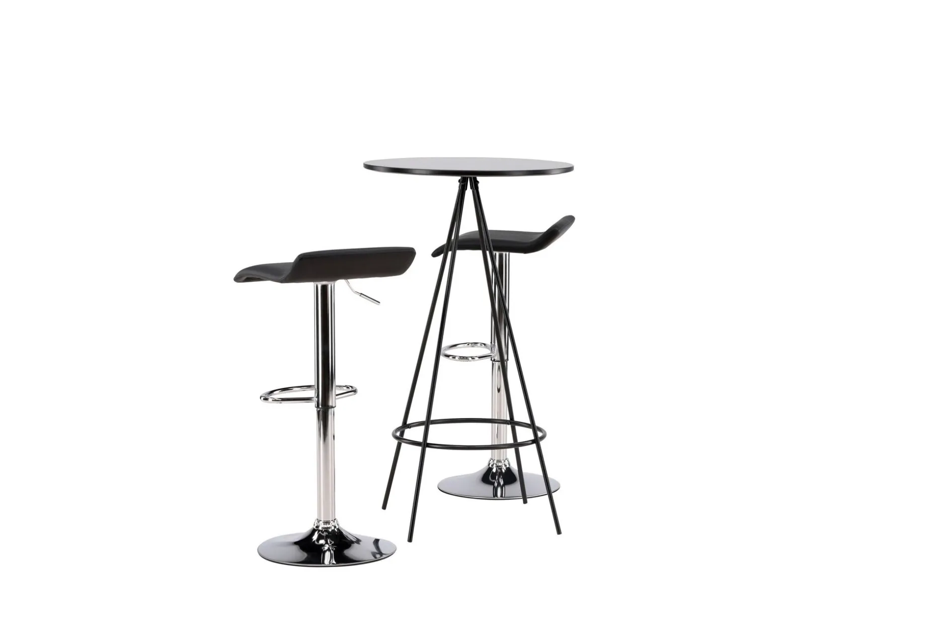 Bistro Spisegruppe 60 cm Rund med 2 Jonna Stoler