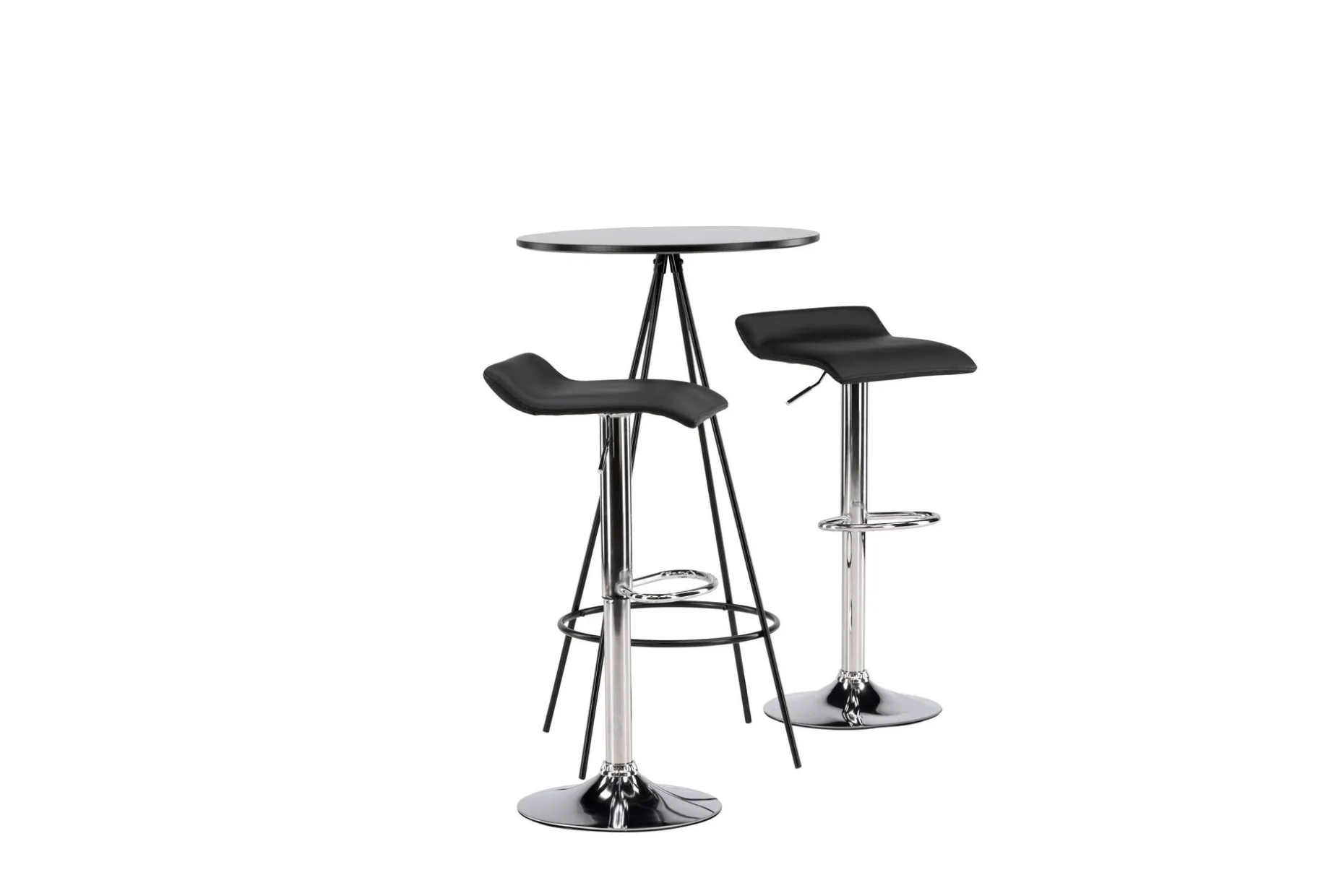 Bistro Spisegruppe 60 cm Rund med 2 Jonna Stoler