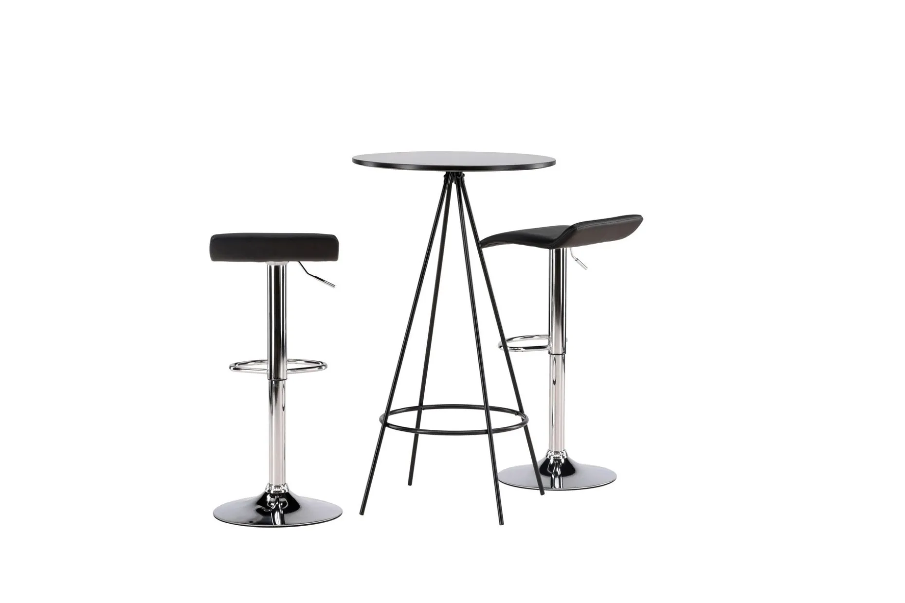 Bistro Spisegruppe 60 cm Rund med 2 Jonna Stoler