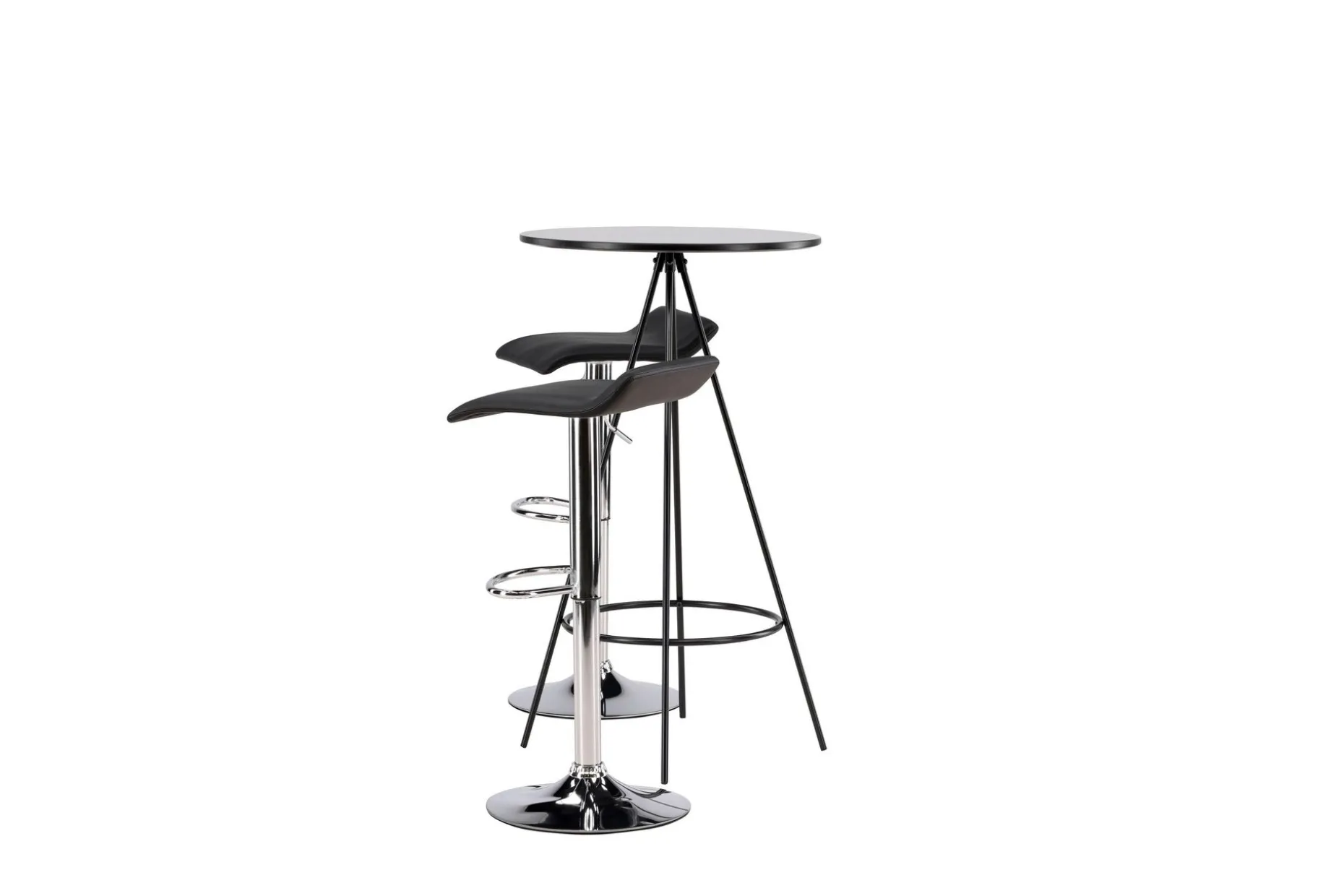 Bistro Spisegruppe 60 cm Rund med 2 Jonna Stoler