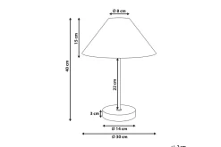 Boieba Bordlampe 40 cm E27