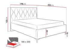 Boisdale Sengeramme 180x200 cm