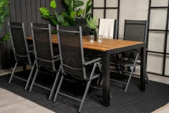 Bois Spisegruppe 200cm + 6 Break Posisjonsstoler