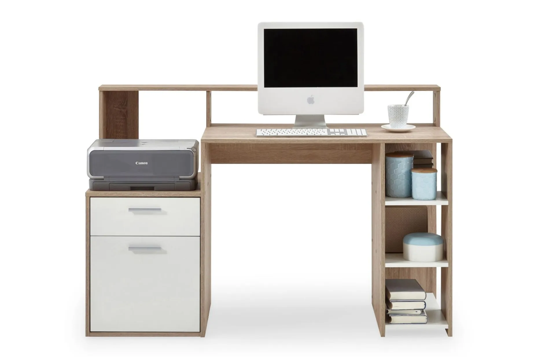 Bolton Skrivebord 139 cm med Oppbevaring