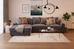 Bonisiolo Rektangulært Sofabord i Glass 110 cm