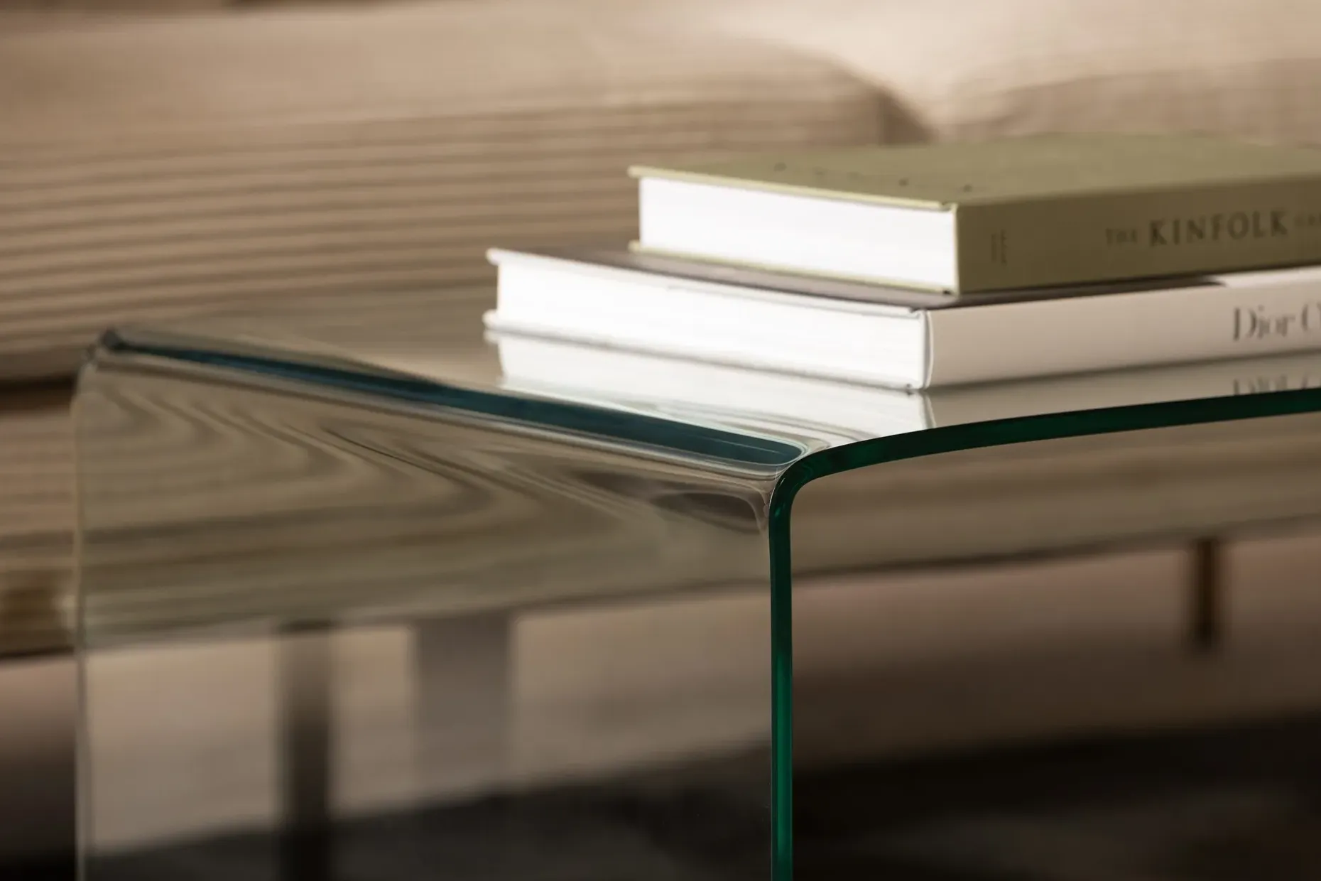 Bonisiolo Rektangulært Sofabord i Glass 110 cm
