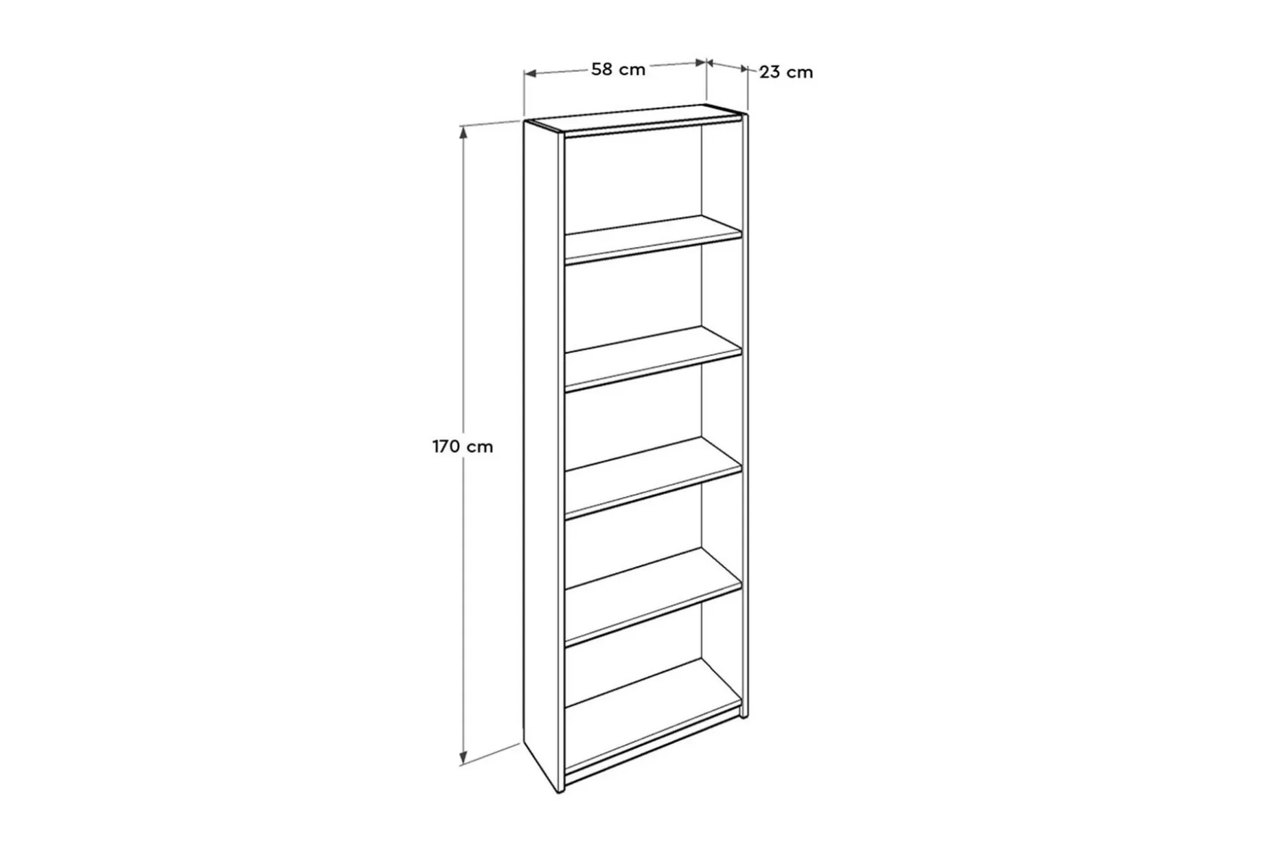 Bookshelf Hvit