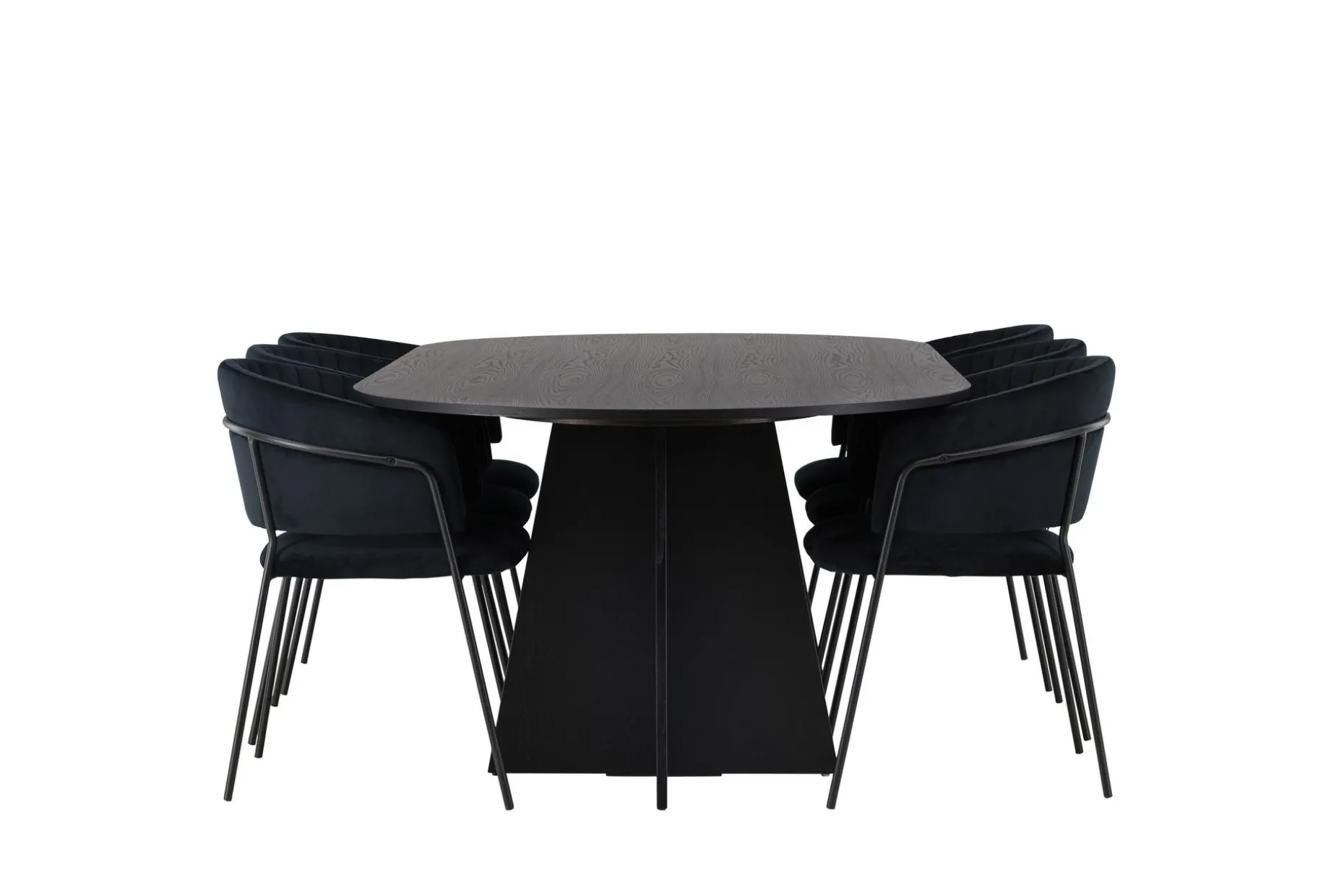 Bootcut Matgruppe 230 cm Oval med 6 Selma Stoler