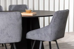 Bootcut Spisegruppe 230 cm Oval med 6 Rosie Stoler