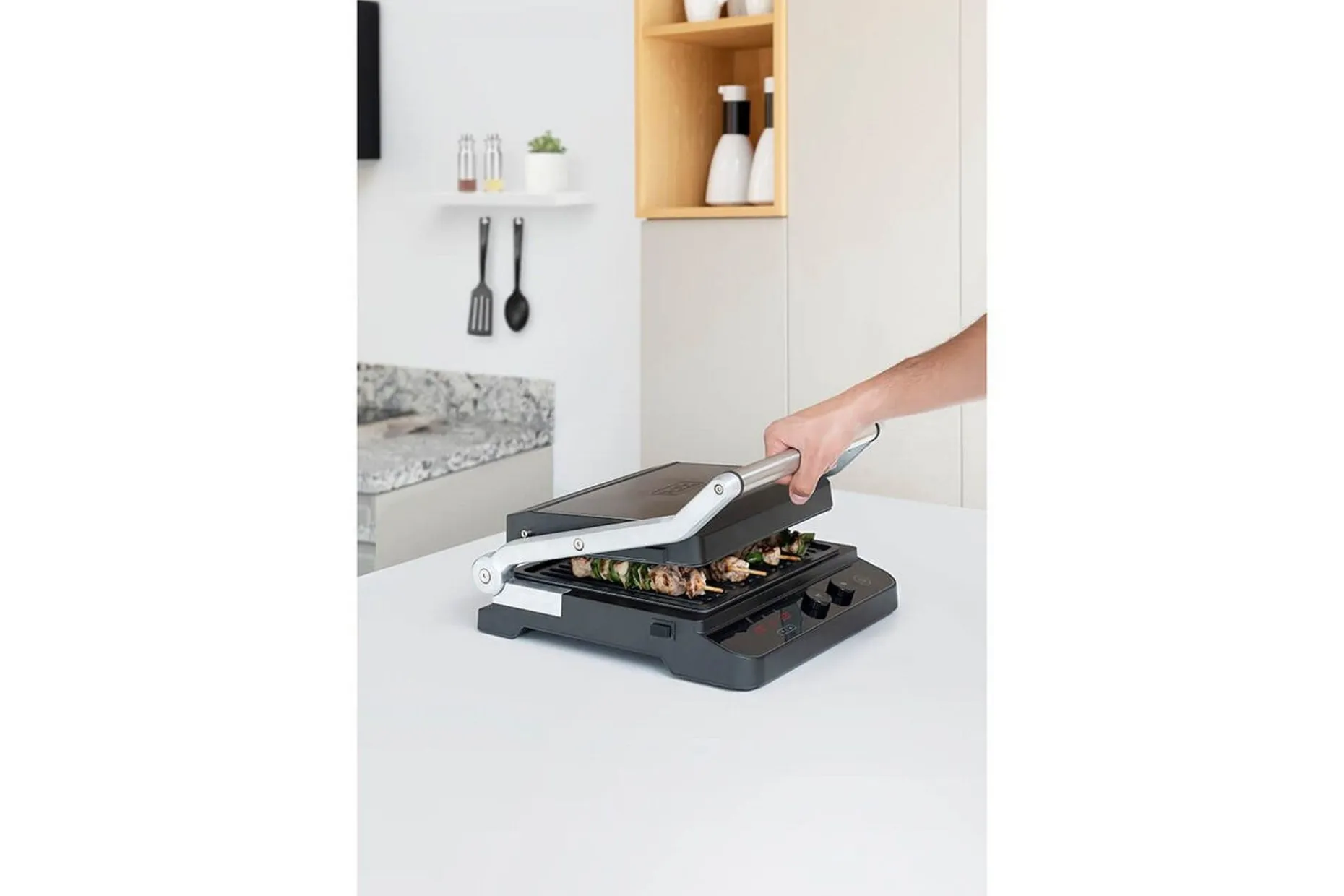 Bordgrill Black+Decker Børstet Stål Temp Kontroller 2000W