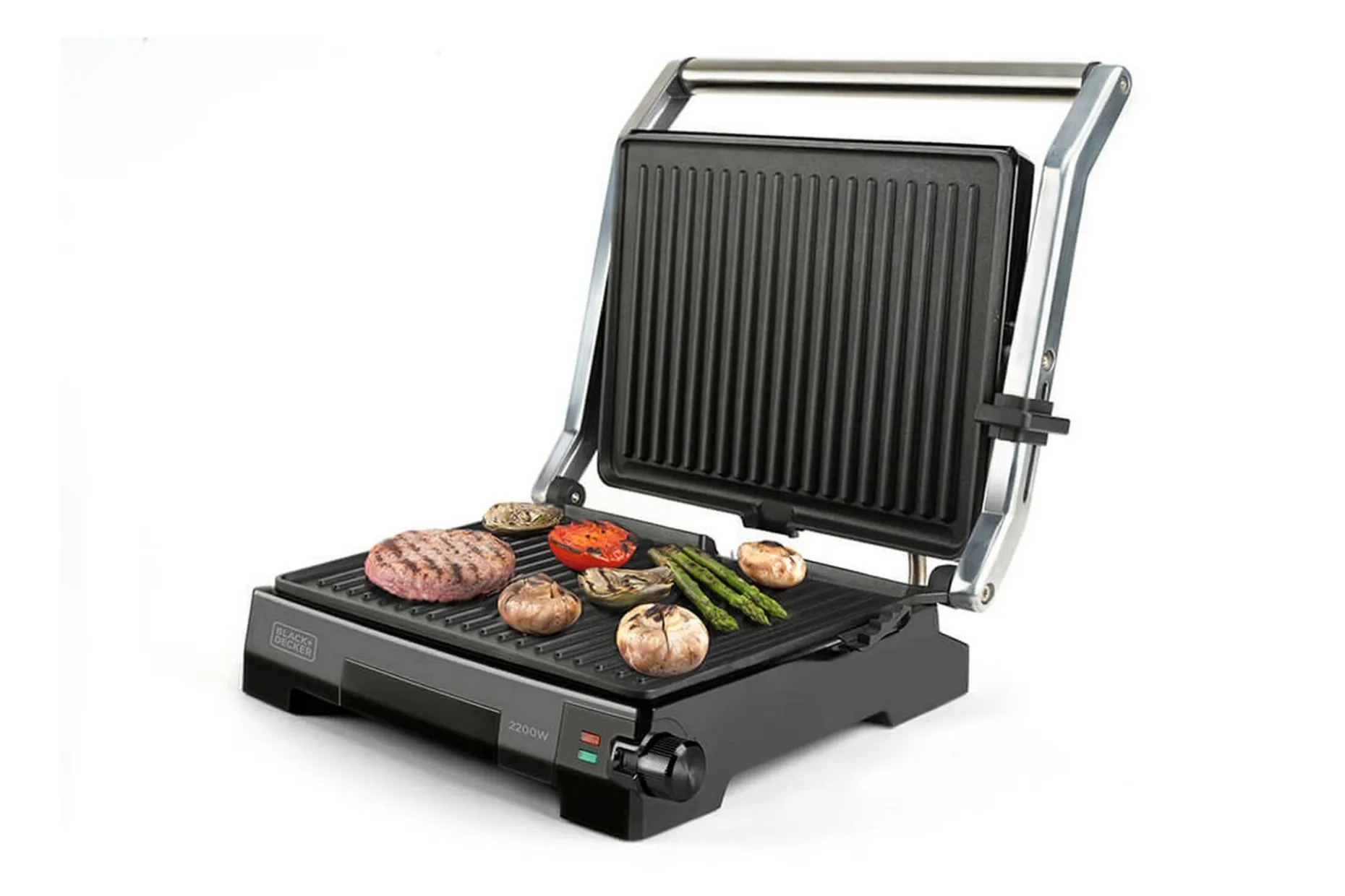 Bordgrill Black+Decker Temp Control 2200W Børstet Stål
