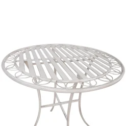 Bord HOME4YOU Jasmine D70x75 cm Antikkhvitt metall