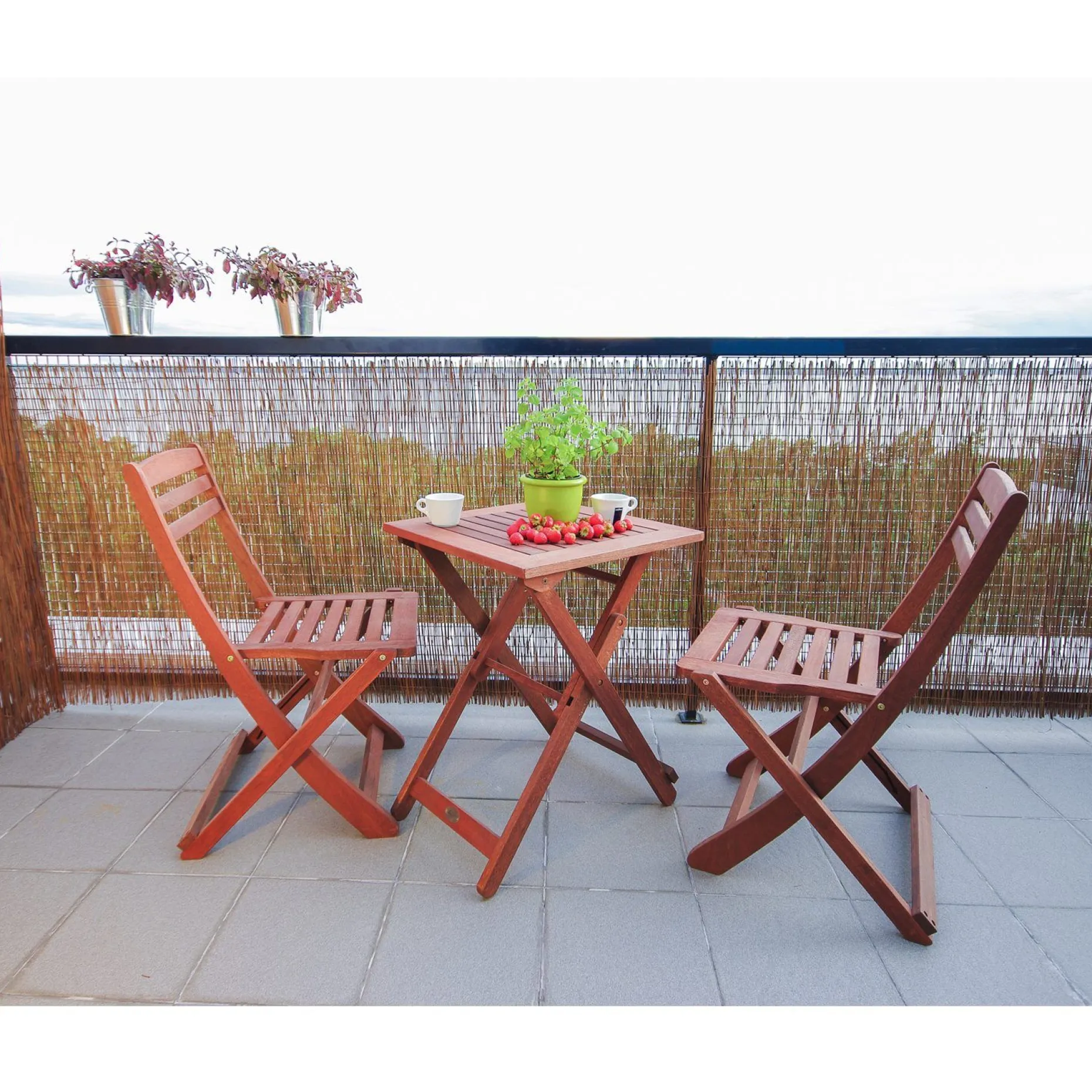 Bord HOME4YOU Rouen 50x50x68 cm meranti