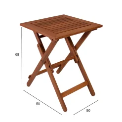 Bord HOME4YOU Rouen 50x50x68 cm meranti
