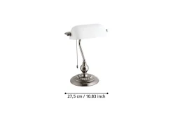Bordlampe Eglo Banker Nickel Hvit