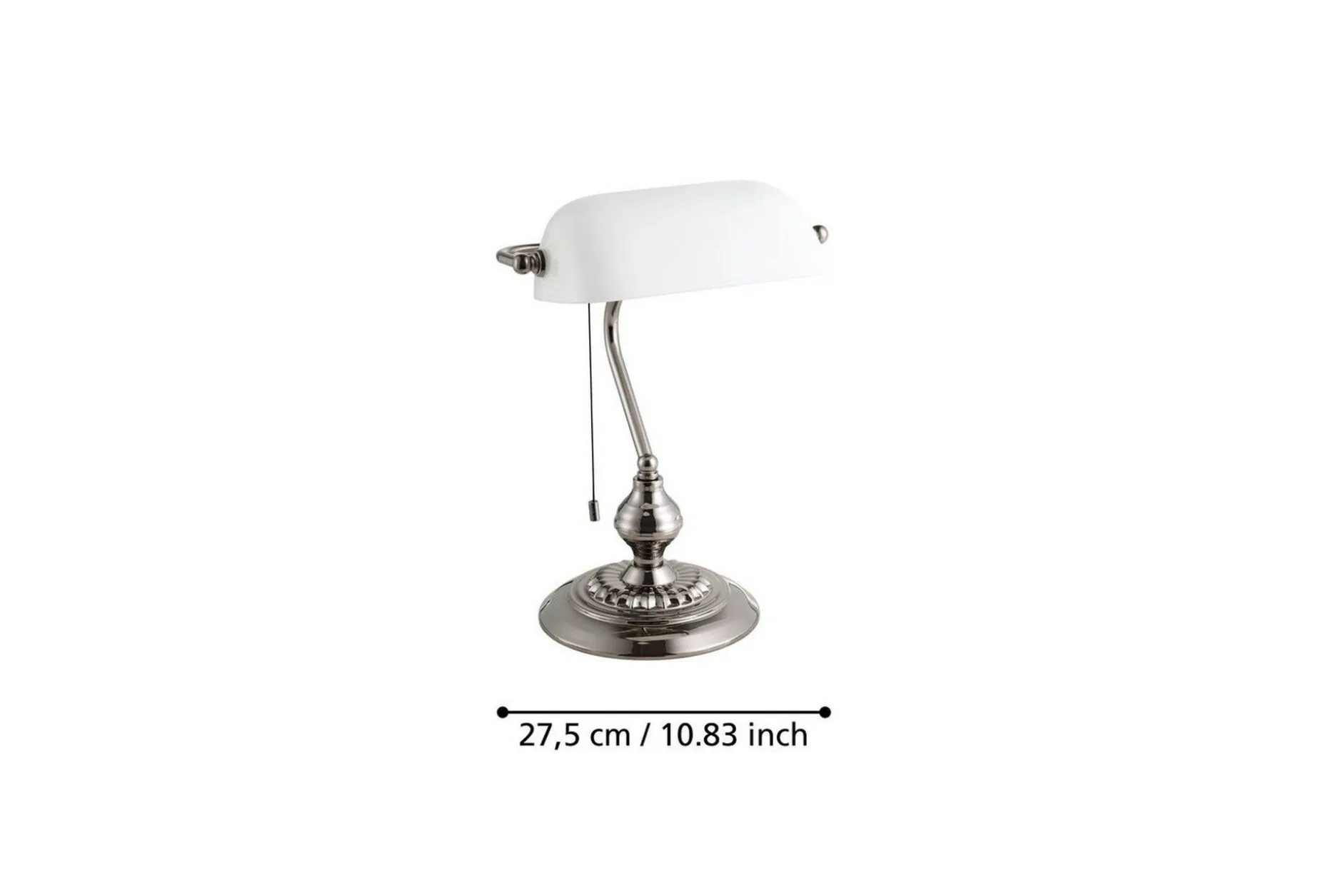 Bordlampe Eglo Banker Nickel Hvit