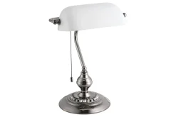 Bordlampe Eglo Banker Nickel Hvit