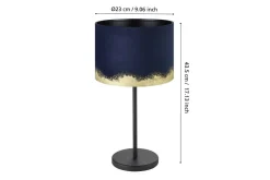 Bordlampe Eglo Casuarita Blå/Gull