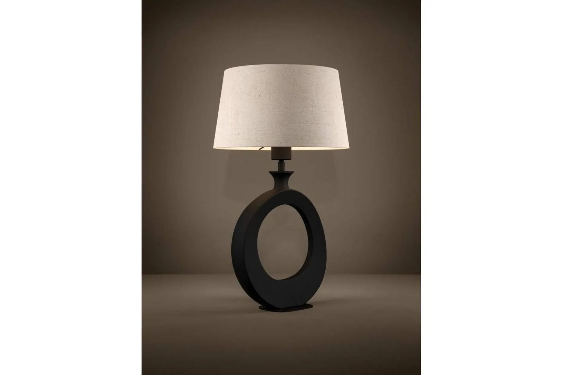 Bordlampe Eglo Diezma Svart/Natur 52 cm